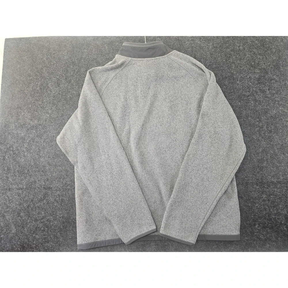 The North Face Gordon Lyons Quarter Zip Men XL Gray Sweater Knit Fleece Pullover